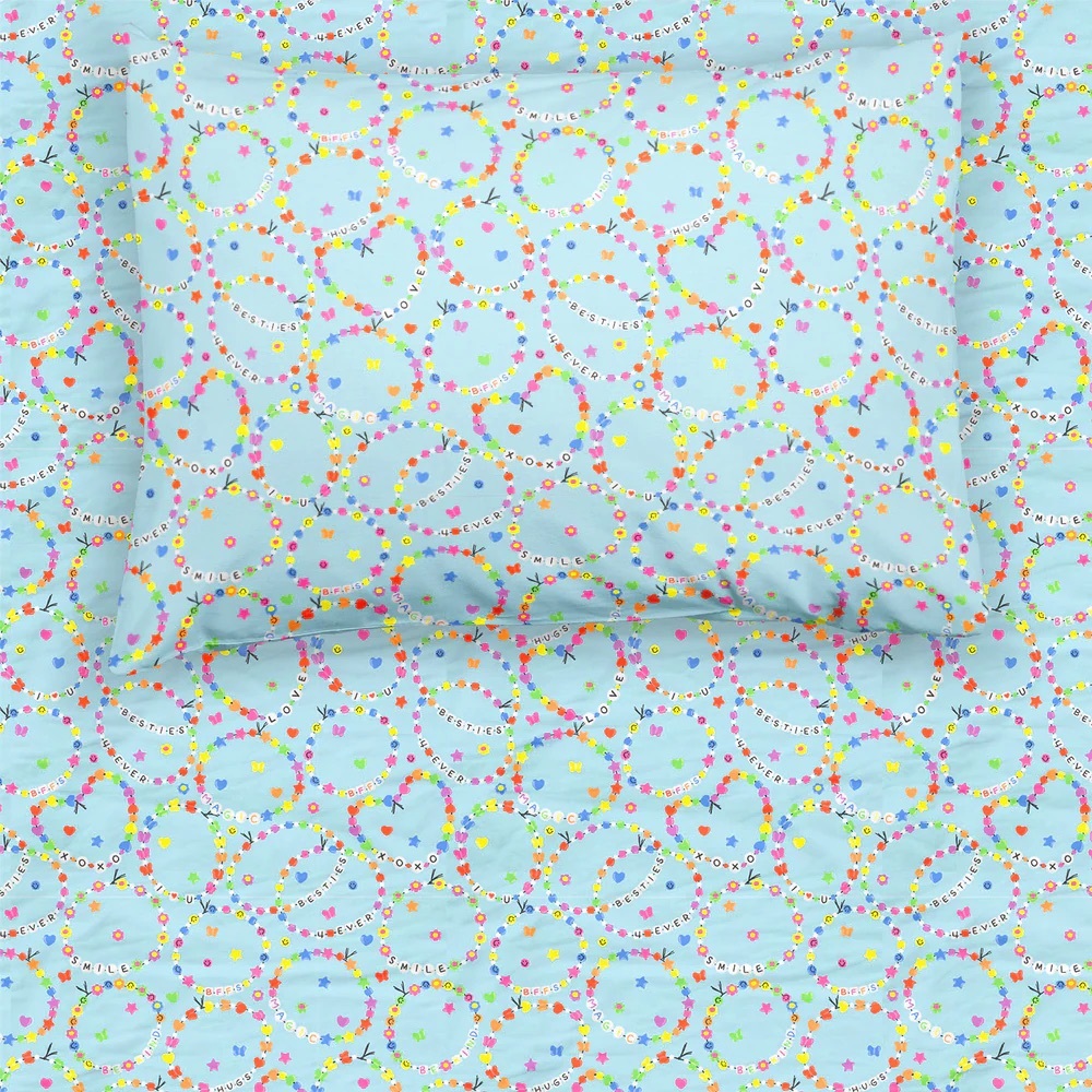 Taylor Swift Inspired Little Sleepies ‘Friends Forever’ Twin Sheet Set